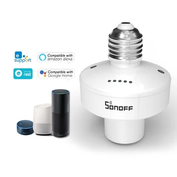 SONOFF Slampher R2 ITEAD WiFi Smart Žiarovky Držiteľ 433MHz RF E27 Bezdrôtový objímky Pre Amazon Alexa Domovská stránka Google/Hniezdo