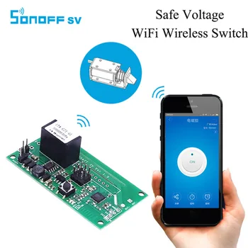SONOFF SV Bezpečné Napätie Long Distance-Vzdialené Načasovanie WiFi Bezdrôtový Prepínač Modul pre systém IOS/Android Smart Home