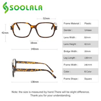SOOLALA 2ks Retro Námestie Okuliare na Čítanie Ženy Okuliare Rám Prezieravého Presbyopic Čítacie Lupy +0.5 0.75 1.0