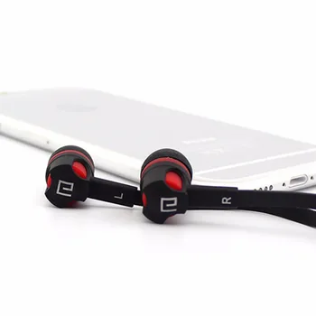 SOONHUA 3,5 mm Káblové In-ear Stereo Slúchadlá Plochý Kábel Slúchadiel Slúchadlá Stereo Super Bass Sound Headset S HD Mikrofón