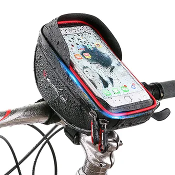 SOONHUA Nepremokavé Cyklistické tašky Dotykový displej Bicykel Riadidlá jazda na Bicykli Jazda Telefón Prípade Skladovanie Vrecko Pre 6.0 Palcové Telefóny