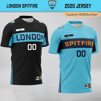 SOVA E-Športový Tím Londýne Spitfire Jednotné Dresy Fanúšikov Tričko Vlastné ID T-shirt Pre Mužov, Ženy Prispôsobené Názov Tees Tričko