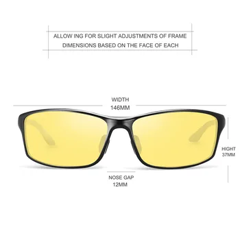 Soxick Značky Okuliare na Nočné Videnie Jazdy Anti-Glare Okuliare pre Mužov, Ženy, Žltá Šošovka Daždivé Bezpečné Polarizované Módne slnečné Okuliare