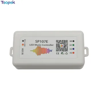 SP107E SPI Led Hudba Radič Bluetooth Pre WS2812B WS2811 SK6812 UCS1903 LPD6803 WS2801 Led Pixel Pásy Svetla, DC5-24V