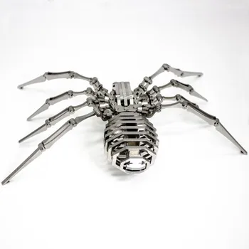 Spider 3D Oceľovou Pohyblivosť Kĺbov Miniatúrny Model Súpravy, Puzzle, Hračky pre Deti, Vzdelávacie Chlapec Spojov Hobby Budovy