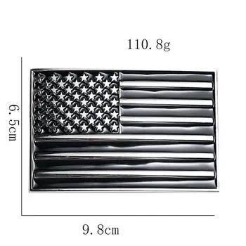 Spojené Štáty/USA Vlajka Kov Čierny Smalt Pracky Pásu Kvalitnej Americkej Fit Pracky 4 cm Široký Pás Mužov Džínsy Príslušenstvo