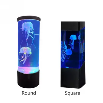 Spálňa Simulované Hypnotické Medúzy USB Nabíjanie Relaxačné LED Nočné Svetlo Domova Atmosféru, Čítanie Fantasy Farby