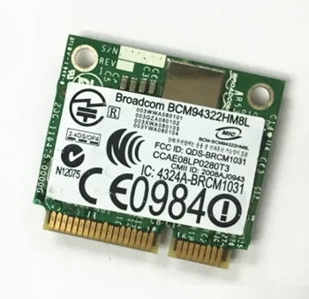 SSEA Veľkoobchod Nové Pre Dell DW1510 PW934 Half Mini PCI-E pre Broadcom BCM4322 BCM94322HM8L pre Dell 1535 1537 E4200 E6400