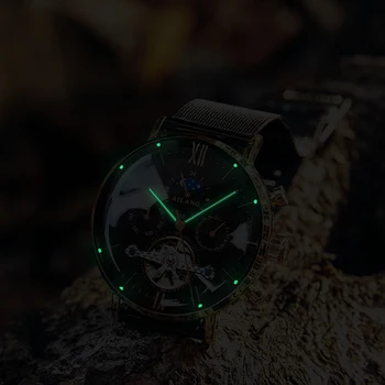 SSS kvalitné pánske hodinky tourbillon Minimalistický automatické hodinky najnovší dizajn Swiss výstroj náramkové hodinky diesel mechanické hodiny mužov