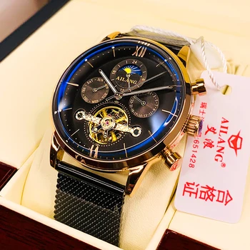 SSS kvalitné pánske hodinky tourbillon Minimalistický automatické hodinky najnovší dizajn Swiss výstroj náramkové hodinky diesel mechanické hodiny mužov