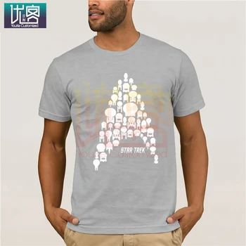 Star Trek Hviezdne Lode Koláž T-shirt Oblečenie Populárne T-Shirt Crewneck Bavlna Tees Bežné Krátke Rukáv Top