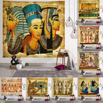 Staroveké Egyptské Egypt Gobelín Stene Visí Doma Koľaji Dekor Prehoz Cez Posteľ Hodiť Umenie Domova