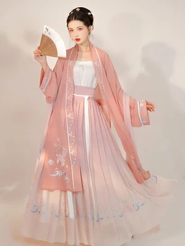 Staroveké Tradičnej Čínskej hanfu Šaty Elegantné Ľudová Princezná Víla Tanečných Kostýmov, Retro Tang Vyhovovali Cosplay Fáze Nosenie