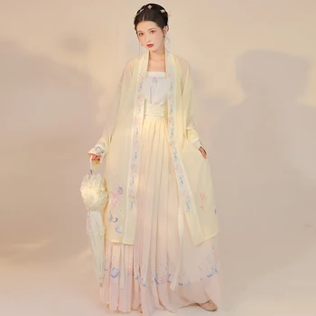 Staroveké Tradičnej Čínskej hanfu Šaty Elegantné Ľudová Princezná Víla Tanečných Kostýmov, Retro Tang Vyhovovali Cosplay Fáze Nosenie