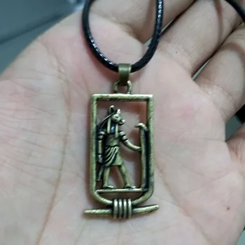 Staroveký Egypt Anubis Amulet Prívesok Tribal Etnických Náhrdelník Egyptské Šperky Pre Mužov, Ženy