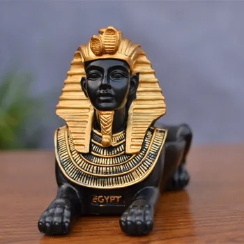 Staroveký Egypt Mačka, Pes, Boh Popolník Sošky Zvierat, Umenie, Sochárstvo Živice Umenie a Remeslá Domáce Dekorácie socha Kreatívny Darček R972