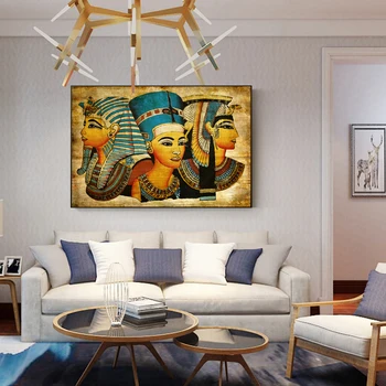 Staroveký Egypt Nástenné Plagáty A Vytlačí Protrait Tajomné Kleopatra Wall Art Plátno Tlačí Na Obývacia Izba Cuadros Obrázky