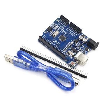 Starter Kit pre Arduino Uno R3 - Zväzok 5 Položiek: Uno R3, Breadboard, Jumper Drôty, USB Kábel a 9V Batéria, Konektor