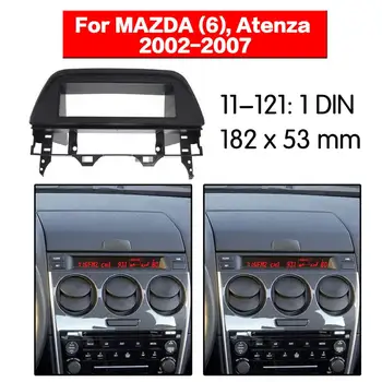 Stereo Panel Dosky autorádia Fascia Surround Pre MAZDA (6) Atenza 2002 2003 2004 2005 2006 2007 DVD Refitting Rám palubnej doske Auta