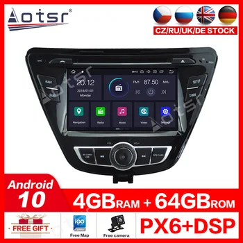 Stereo receiver autorádia Pre Hyundai Elantra auto multimediálny systém 2 din IPS displej+ Grand GPS navigácia, Auto DVD Prehrávač
