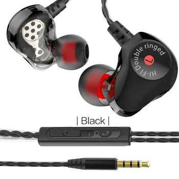 STONEGO Stereo In-Ear Slúchadlá Dual Ovládač s Vysokým Rozlíšením Monitor Slúchadlá Runner Headset Športové Slúchadlá Ťažké Basy