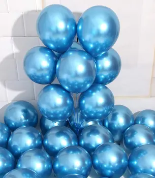 Strana Balóny 30/50/100 Pcs12 palcový Kovové Chrome Hélium Lesklé Latex Zahustiť Balón Ideálna Dekorácia pre Svadby, Narodeniny