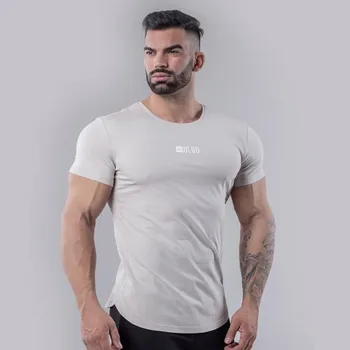 Streetwear módne topy pánske 2019 lete ležérne pánske t-shirt jogger telocvične, fitness okrúhlym výstrihom, krátke rukávy tričko