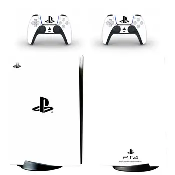 Strieborná Farba PS5 Digital Edition Pokožky Nálepky Kryt Kotúča, pre PlayStation 5 Konzoly a 2 Radiče PS5 Pokožky Nálepky Vinyl