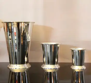 Striebro/pozlátené kovové mini kvetinové vázy módne váza svadobné dodávky rekvizity domáce dekorácie kancelársky stôl balkón ping