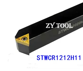 STWCR1212H11 12*12*100 MM Kovové Sústruh Rezné Nástroje Sústruh Stroj CNC Sústružníckych Nástrojov na Vonkajšie Sústruženie Držiaka Nástroja S-Typ STWCR/L