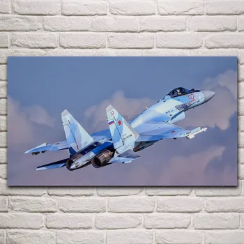 Su 35 lietadiel super-ovládateľné fighter generácie 4 textílie plagát obývacia izba domov stenu dekoratívne plátno art print KM340