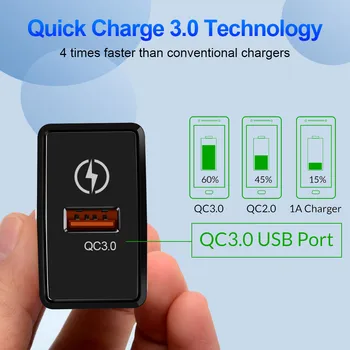 Suhach Usb Nabíjanie 18W Qualcomm Rýchle 3.0 4.0 Rýchlo nabíjačka, USB prenosné Nabíjanie Mobilného Telefónu, Nabíjačky Pre iPhone Samsung Xiao
