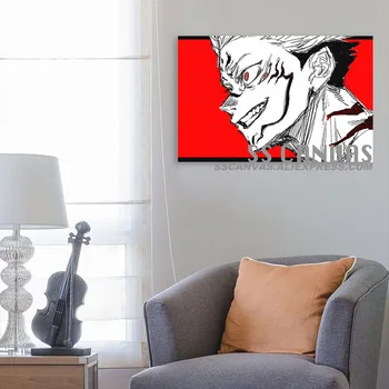 Sukuna Jujutsu Kaisen Anime Plátno Maľba Dekorácií Na Stenu Umenie Spálňa Domov Obývacia Izba Dekorácie Vytlačí Plagát