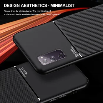 Sumsung Galaxy S20 FE 4G Premium prípade kožené textúra auto magnetické hloder telefón kryty pre Samsung S20 FE 5G shockproof coque