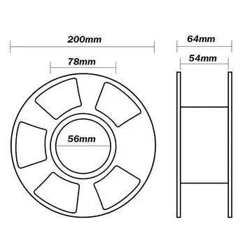 SUNLU 1.75 mm 1 kg PETG 3D Tlačiarne Vlákna 1.75 mm 1 KG/2,2 LB Cievka Čierny PET Tlačiarne Materiál