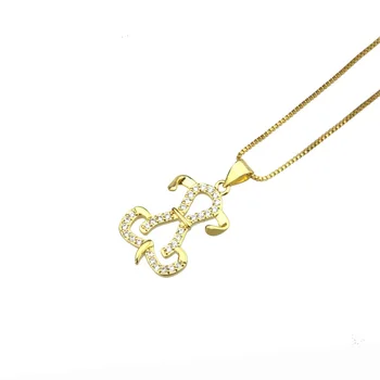 SUNSLL Nové Zlatá/Strieborná Farba Medi náhrdelník Bielymi Zirkónmi Unikátny Malý Pes Tvar Náhrdelník Prívesok pre ženy Šperky Darček