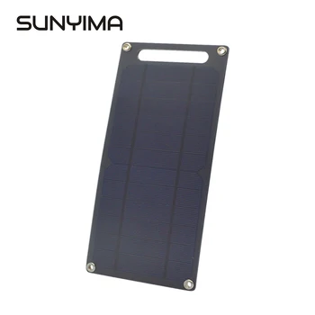 SUNYIMA 6W Monokryštalické Kremíkové Solárne Panely Nabíjanie pomocou pripojenia USB Prenosné, Nepremokavé Solárny Panel, Nabíjačky Mobilných Batérie