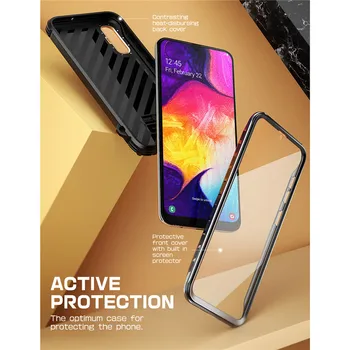SUPCASE Pre Samsung Galaxy A50/A30s Prípade (2019) UB Royal Full-Robustné Telo Faux Kožené Pokrytie Prípad S vstavaným-in Screen Protector