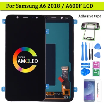 Super AMOLED Pre SAMSUNG Galaxy A6 2018 A600 A600F A600FN LCD Displej s Dotykovým displejom Digitalizátorom. Montáž