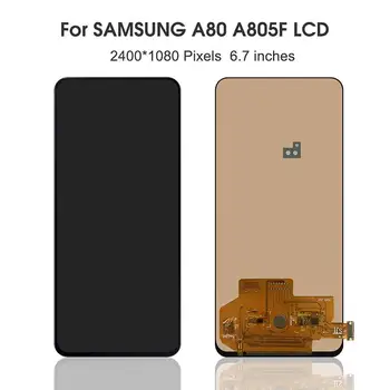 Super AMOLED Pre Samsung Galaxy A80 A805 A805FD A805GN A805S A805YN LCD Dotykový Displej S montážou Darček