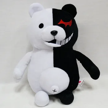 Super Dengenrenpe 2 Menekuma Black & White Bear Plyšové Hračky Mäkké Plyšové zvieratko Bábiky Narodeniny Darček pre Deti