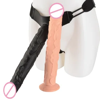 Super dlhý strapon bez ramienok dildo nohavičky veľké realistické dildo sexuálne hračky pre ženy lesbičky popruh na veľký penis falošné dick