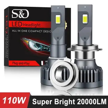 Super Jasné 20000LM Auto Svetlomety H7 LED Canbus H4 LED H1 H8 H11 H3 HB3 9005 HB4 9006 LED Automatické Svetlá Žiarovka 110W Lampa 6500K