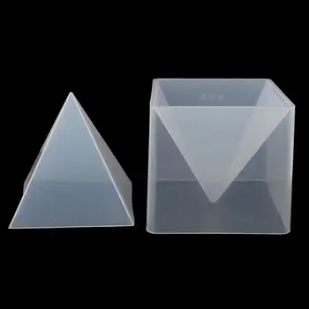 Super Pyramídy Silikónové Formy Živice Plavidlá, Šperky Crystal Formy S Plastovým Rámom Šperky Remesiel Živice Formy