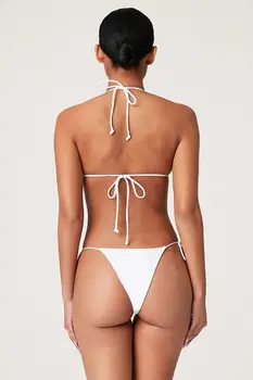 Super Sexy Pearl Flitrami Lesklé Trblietky Bikini Nastaviteľné Trojuholník Kúpanie Plavky Mini 2 Ks Súpravy Plavky pre Ženy, Dievčatá