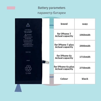 Suqy Bateria pre Iphone 6s Pôvodné 0 Cyklu Batérie 6s pre Apple Iphone 6s 6s Plus 7 7 Plus Batérie, Nabíjateľný Akumulátor