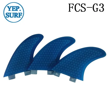 Surfovanie FCS Plutvy G3 Veľkosť Honeycomb Kostra Fin Modrej farbe Surf Quilhas FCS G3 Surfovať Plutvy