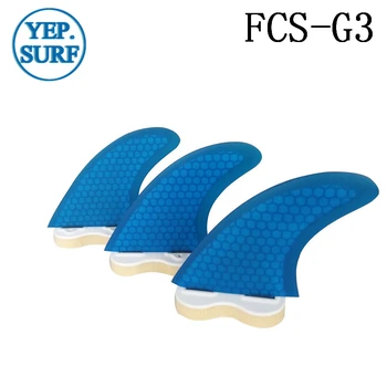 Surfovanie FCS Plutvy G3 Veľkosť Honeycomb Kostra Fin Modrej farbe Surf Quilhas FCS G3 Surfovať Plutvy