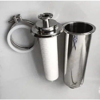 SUS304 Hygienické Potrubie Filter Ferrule OD 50.5 mm vzduchový Filter Tri-clamp Nečistôt PPT Filter Element 5