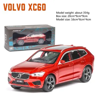 SUV 1:32 XC60 hračka auto model kovového vytiahnuť späť diecasts Hračky 6 dvere svetlo miniatúrne autá detské hračky Auto dekorácie
